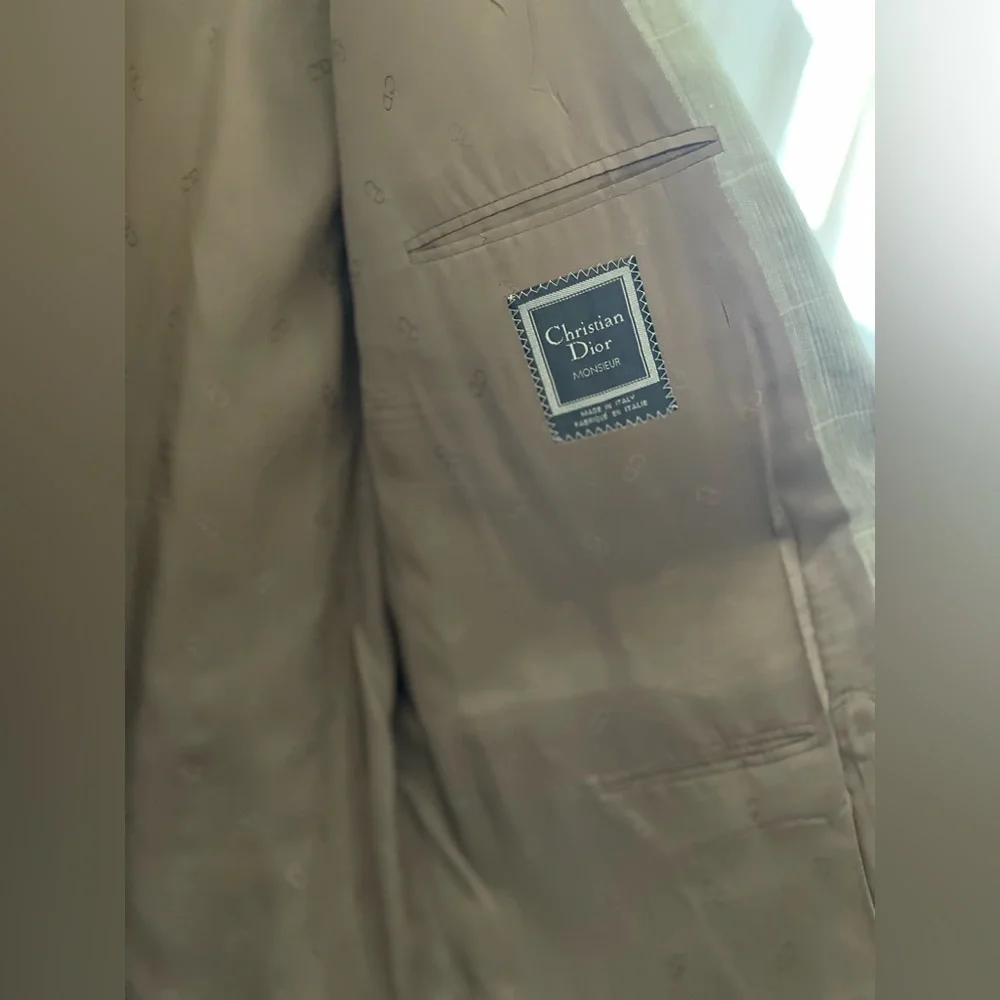 Vintage Christian Dior Monsieur plaid jacket
